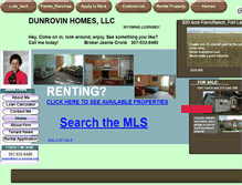 Tablet Screenshot of dunrovinhomes.com
